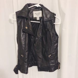 Leather Vest Jacket